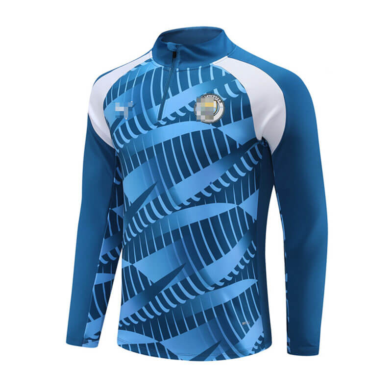 Sudadera de Entrenamiento Manchester City Azul/Blanco 2023/2024